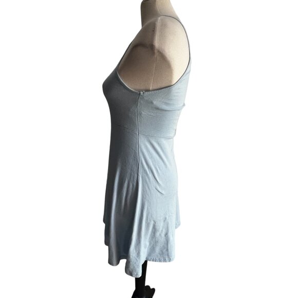 Copper Key Womens Mini Cotton Summer Dress Sz Small Womens Light Blue Sleeveless - Picture 7 of 7